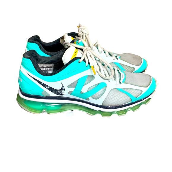 Nike Womens Shoes Air Max Livestrong Running White Turquoise 487992-348. Size 9 - Picture 2 of 7